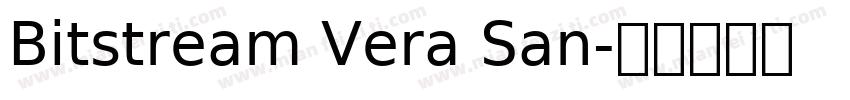 Bitstream Vera San字体转换